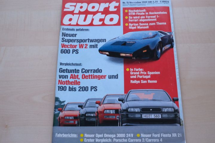 Deckblatt Sport Auto (11/1989)